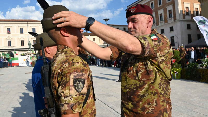 A L’Aquila 130 giovani militari ricevono il cappello alpino