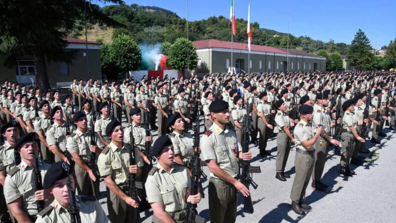 Giura il 1° blocco 2025 dei volontari in ferma iniziale dell’Esercito