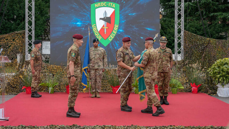 Cambio al vertice del corpo d’armata di reazione rapida della NATO in Italia