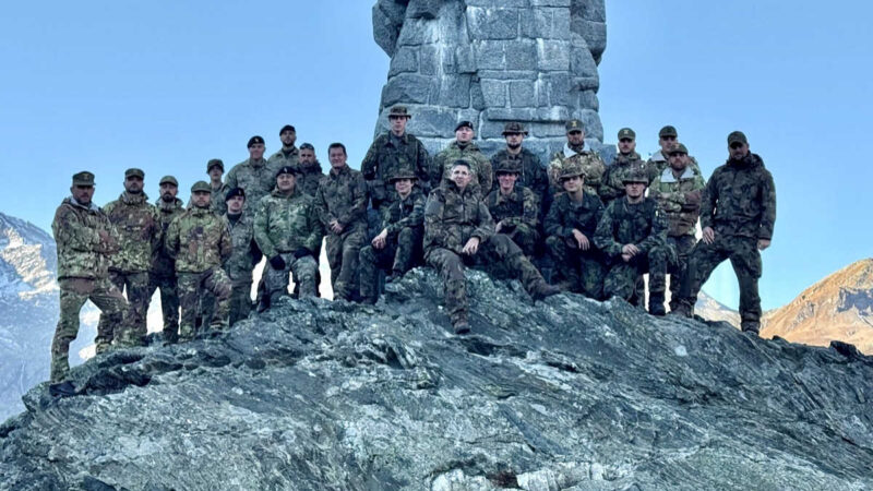 Addestramento a fuoco di artiglieria in alta montagna per i reggimenti alpini