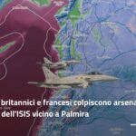 Siria, caccia britannici e francesi colpiscono arsenale sotterraneo dell'ISIS vicino a Palmira