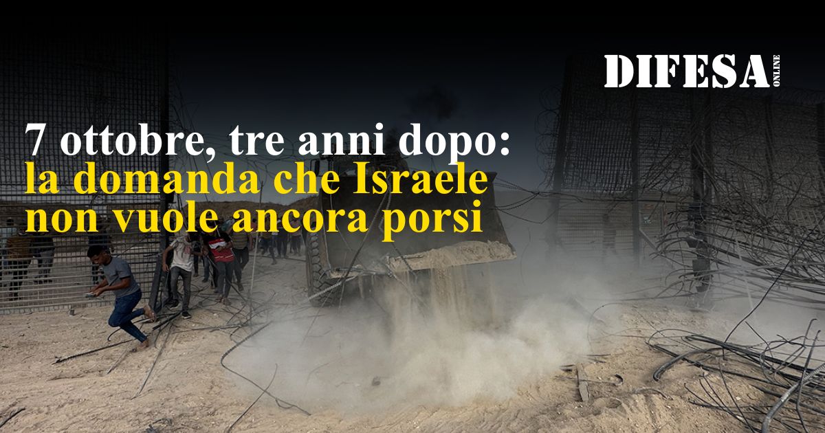7 ottobre, tre anni dopo: la domanda che Israele non vuole ancora porsi